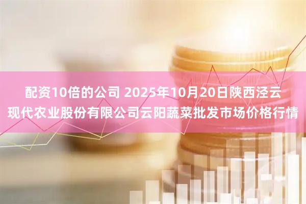 配资10倍的公司 2025年10月20日陕西泾云现代农业股份有限公司云阳蔬菜批发市场价格行情